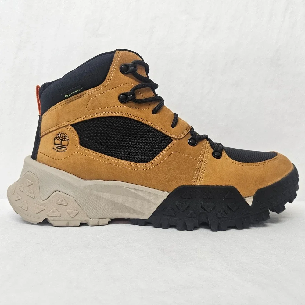 Timberland Motion Scramble Mid Lace Waterproof Boot A68Q8-754 Wheat Mens Size 12